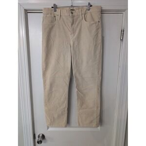 J. Crew‎ Vintage Slim Corduroy Straight Leg Pants Khaki Beige Women 32 preppy